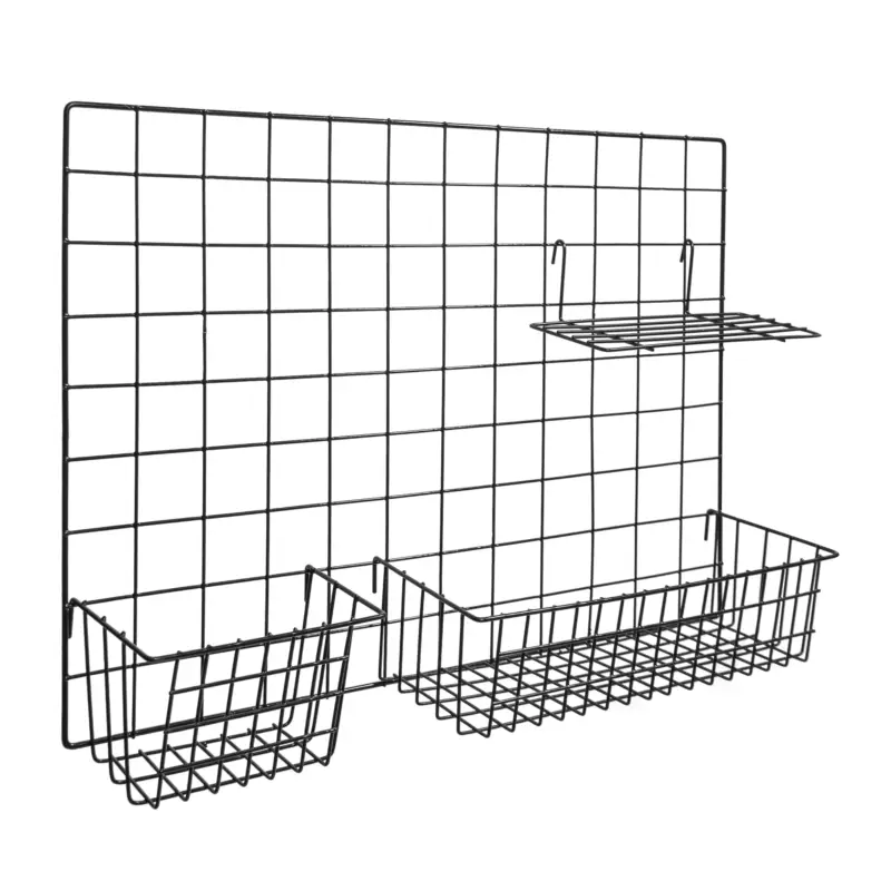 QUVIO Memobord staal + 3 items - Zwart Affaire À Saisir