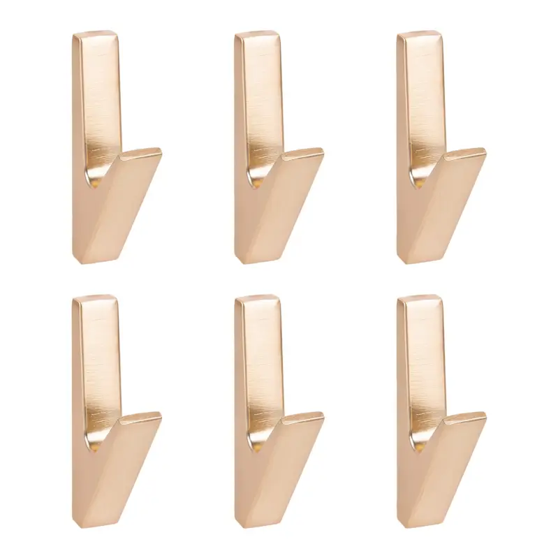 Meilleur Prix QUVIO Wandkapstok - Metaal - Goud - Set van 6