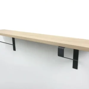 Woodbrothers Eiken 18mm wandplank recht 150cm op 30cm diepe dragers Acheter Direct