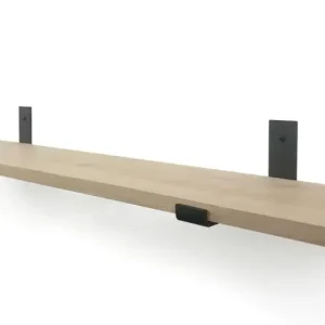 Commande En Gros Woodbrothers Eiken 18mm wandplank recht 50x20cm + zwarte dragers