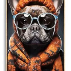 Mauro Ferretti Bad bully Geschilderd op gelakt canvas met frame Acheter En Ligne