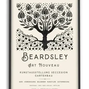 PSTR studio - Aubrey Beardsley - Art Nouveau Tree Réduction