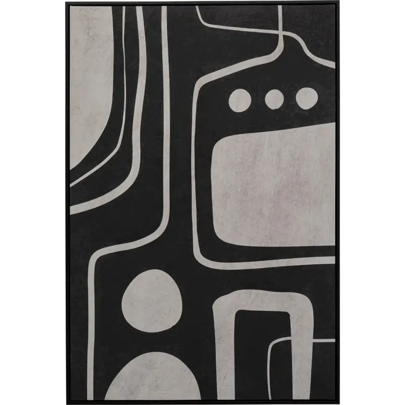 Meilleure Vente Schilderij Artistic 73x113cm zwart Kare Design