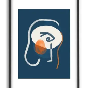 PSTR studio - Marin - Face on blue Expédition Rapide