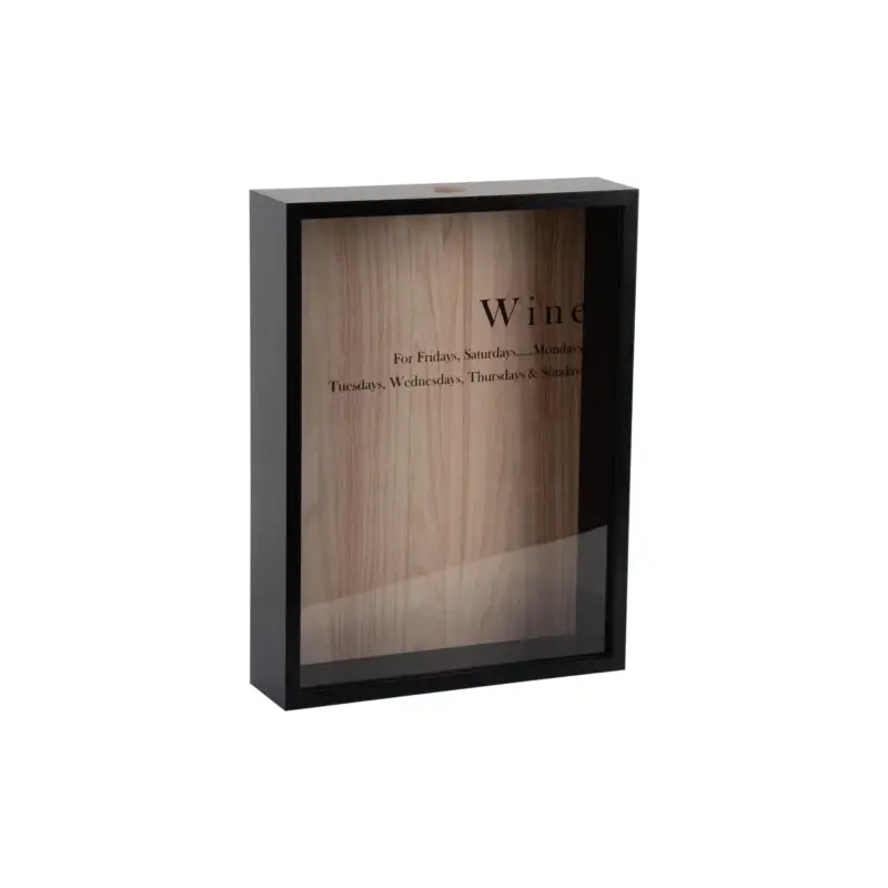 Present Time Wanddecoratie Momentum Box - Zwart - 8x30x40cm Offre Spéciale
