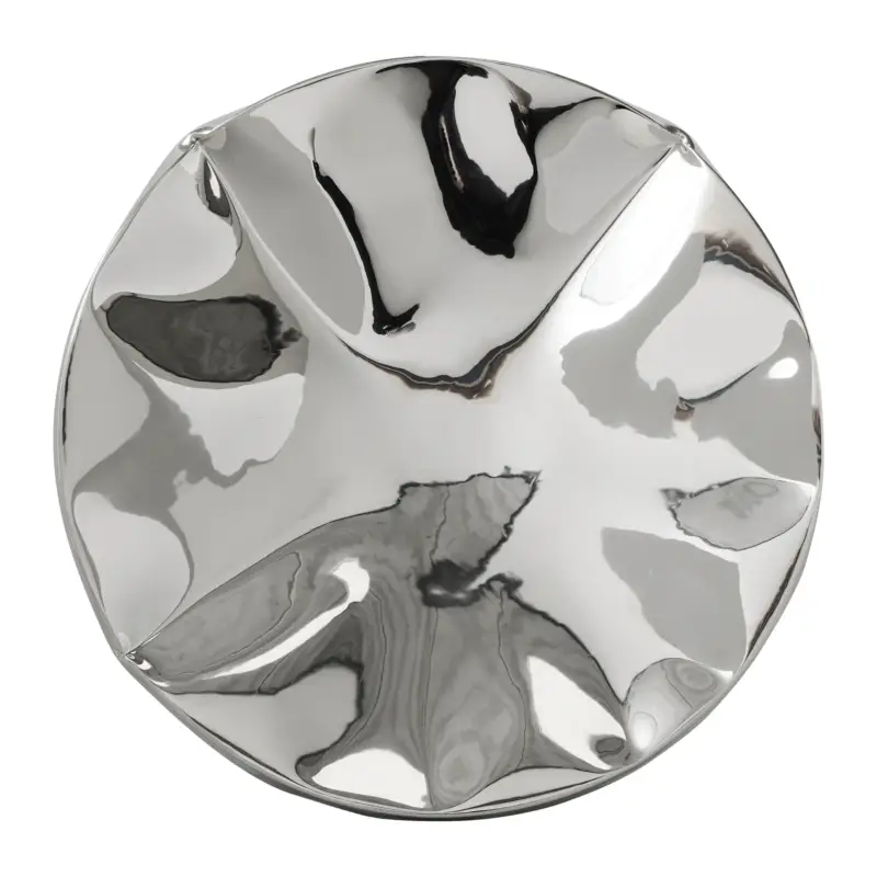 HKliving Dent Sculpture Wandornament Ø 68 cm - Chrome Livraison Gratuite
