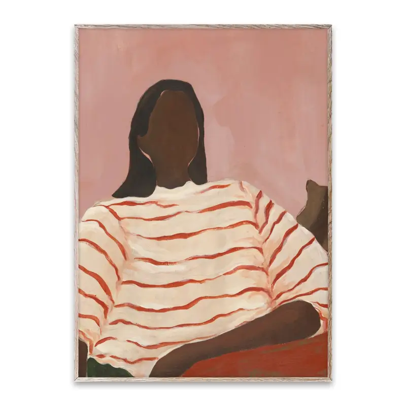 Paper Collective Red Stripes Poster - 30 x 40 cm Offre Du Jour