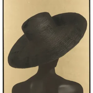 J-Line wanddecoratie Rechthoek Zora - canvas - zwart|goud Must-Have