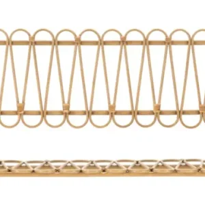 Mauro Ferretti Panama Wandplank in bruin metaal 1 Pas Cher