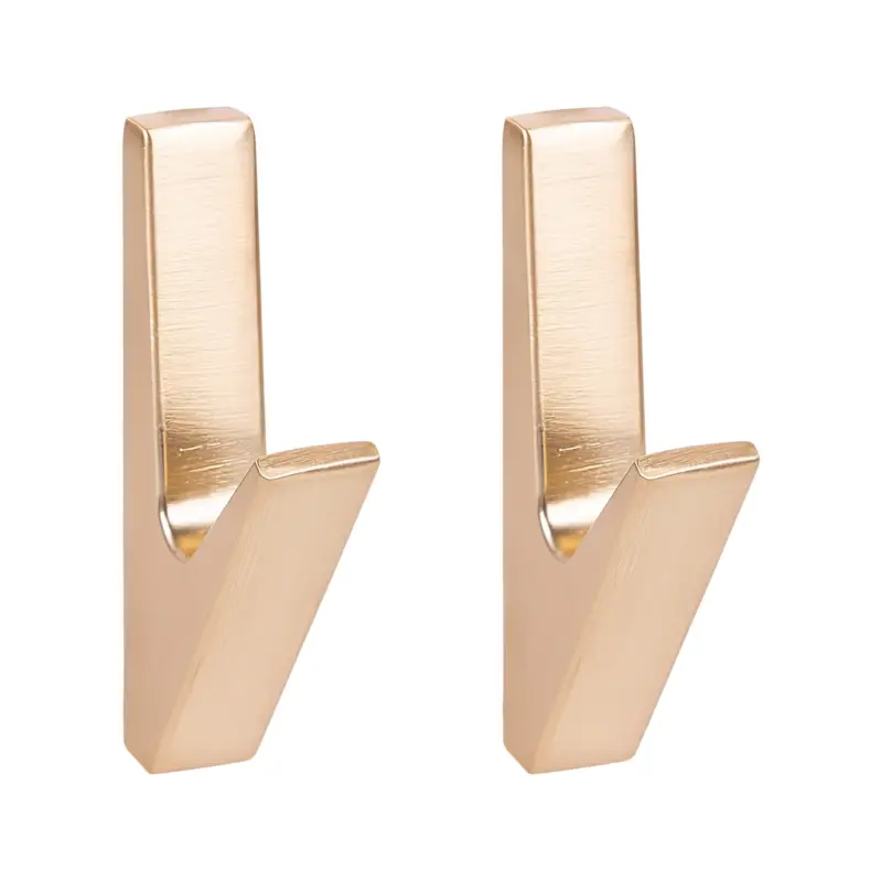 QUVIO Wandkapstok - Metaal - Goud - Set van 2 Jusqu’à Épuisement Des Stocks