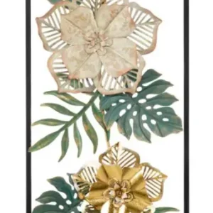 Achat Immédiat 3D decoratief paneel in veelkleurig metaal 31x4x90 cm