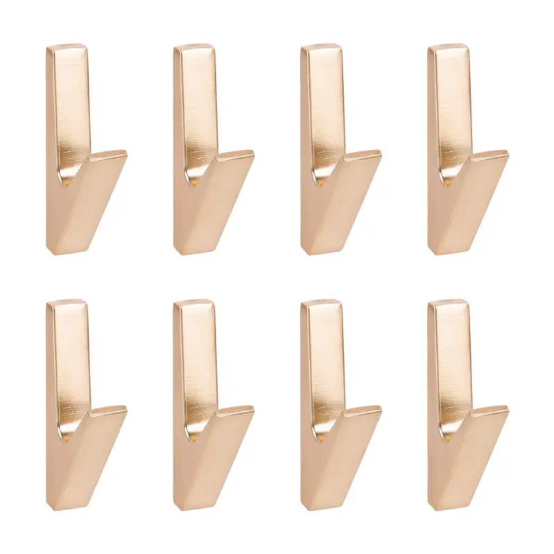 QUVIO Wandkapstok - Metaal - Goud - Set van 8 Livraison Express