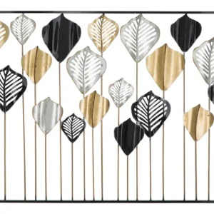 Retour Gratuit 3D decoratief paneel in veelkleurig metaal 120x2,5x78,5 cm