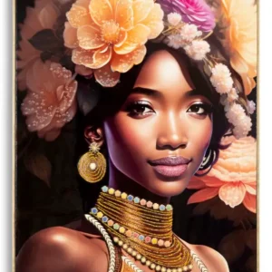 Expédié Aujourd’hui Mauro Ferretti Zena Schilderij op canvas veelkleurige vrouw met frame