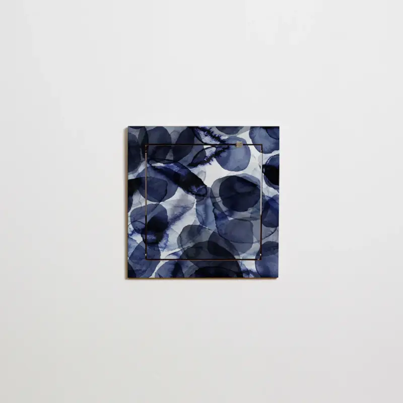 Fläpps plank 40x40-1 Bubbles Indigo door Pattern Studio Livraison Gratuite