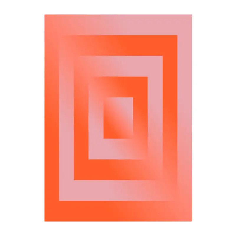 Paper Collective Absorb 06 Poster 30 x 40 cm - Orange / Pink Meilleur Choix