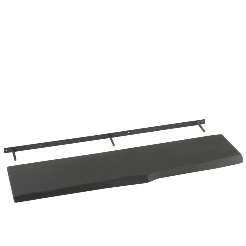 J-Line wanddecoratie Gerard - hout - zwart - large Vente Flash