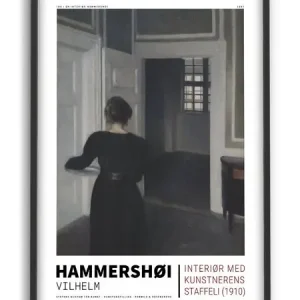 PSTR studio - Vilhelm Hammershøi - Interior 1910 Offre Spéciale