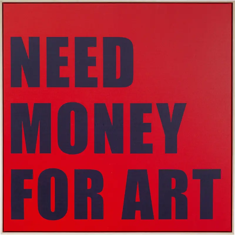 Schilderij Need Money 80x80cm Kare Design Jusqu’à Épuisement Des Stocks