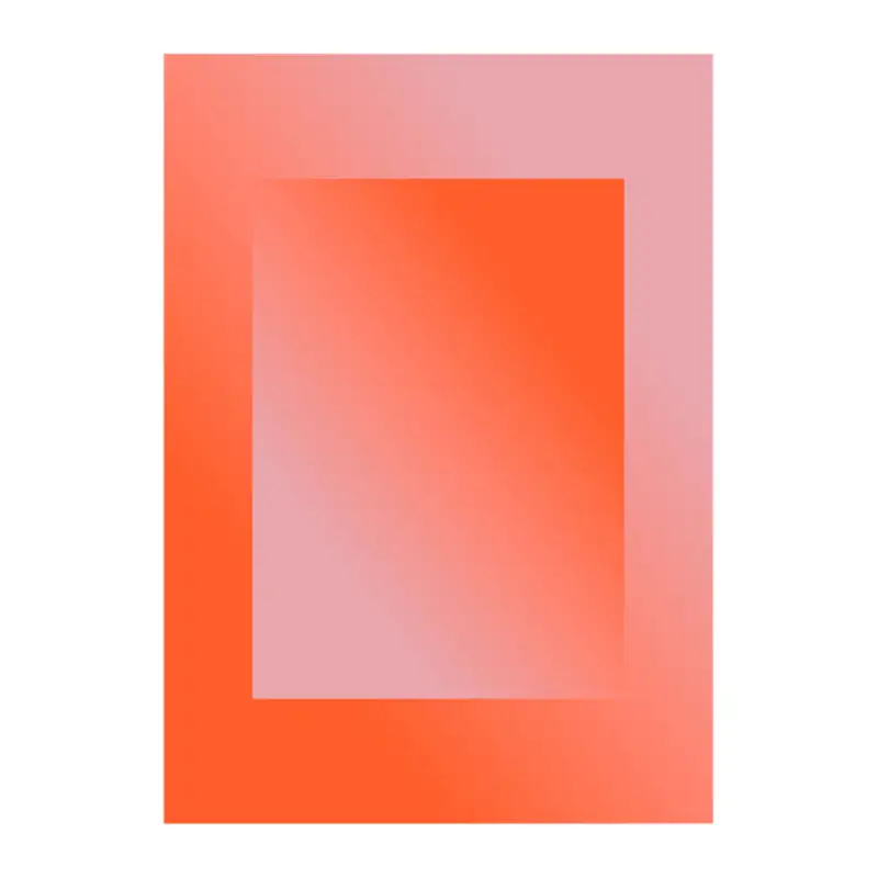 Satisfait Ou Remboursé Paper Collective Absorb 04 Poster 50 x 70 cm - Orange / Pink
