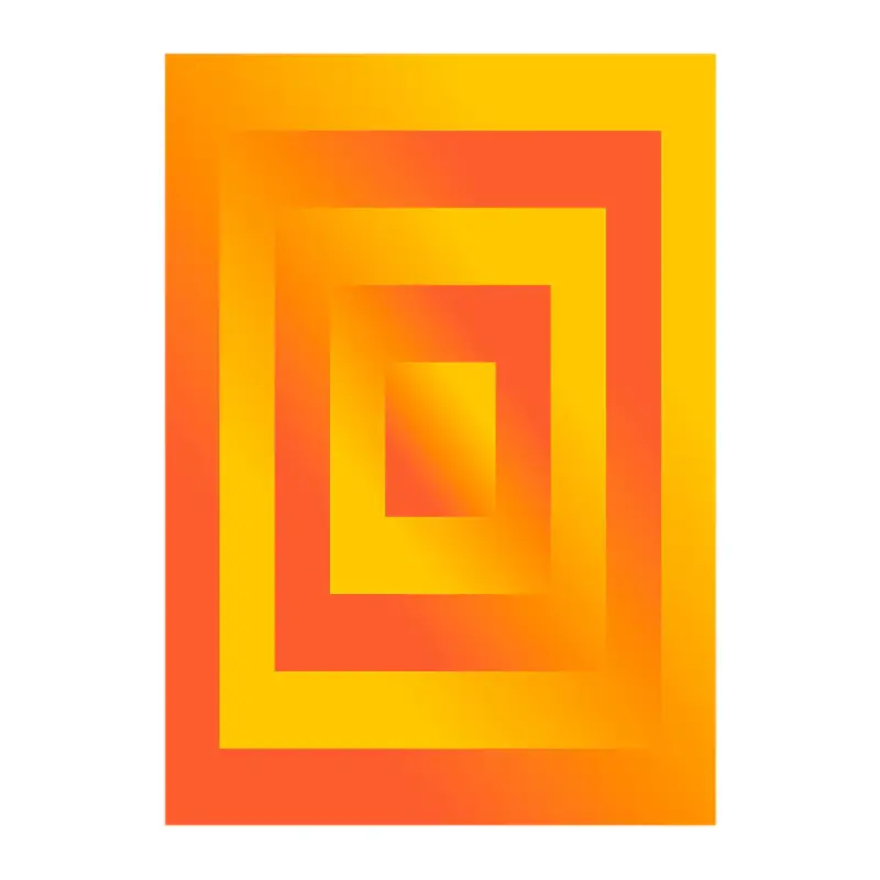 Dernier Modèle Paper Collective Absorb 06 Poster 50 x 70 cm - Yellow / Orange