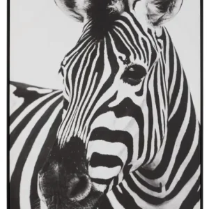 Meilleur Prix J-Line wanddecoratie Zebra - canvas - zwart|wit