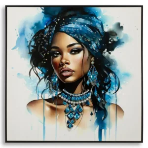 Mauro Ferretti Altea Schilderij op gelakt canvas met frame Nouveauté