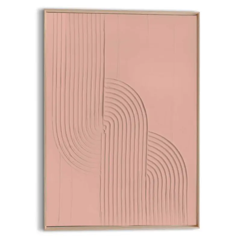 Vente Directe Reinders - Knot Craft Art Schilderij - 70 x 50 cm - Terra Pink