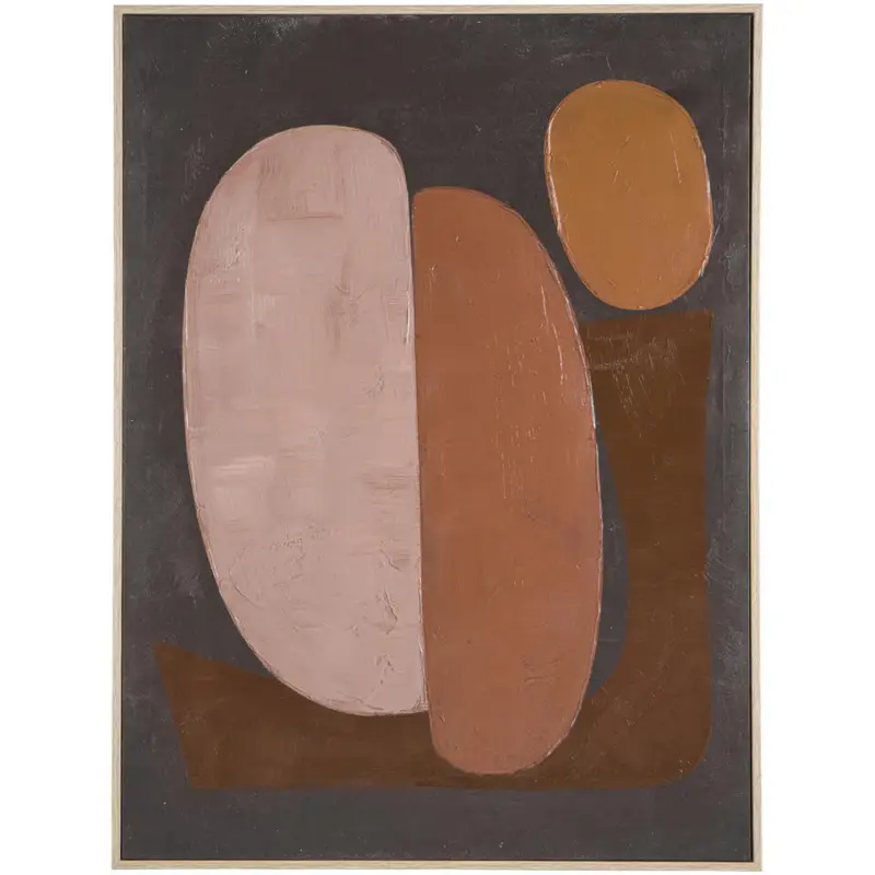 Affaire À Saisir Schilderij Abstract Craft bruin MDF - 80x60 cm