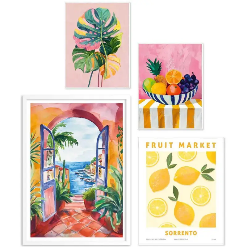 Expédié Aujourd’hui Set poster met lijst - Zomer in huis