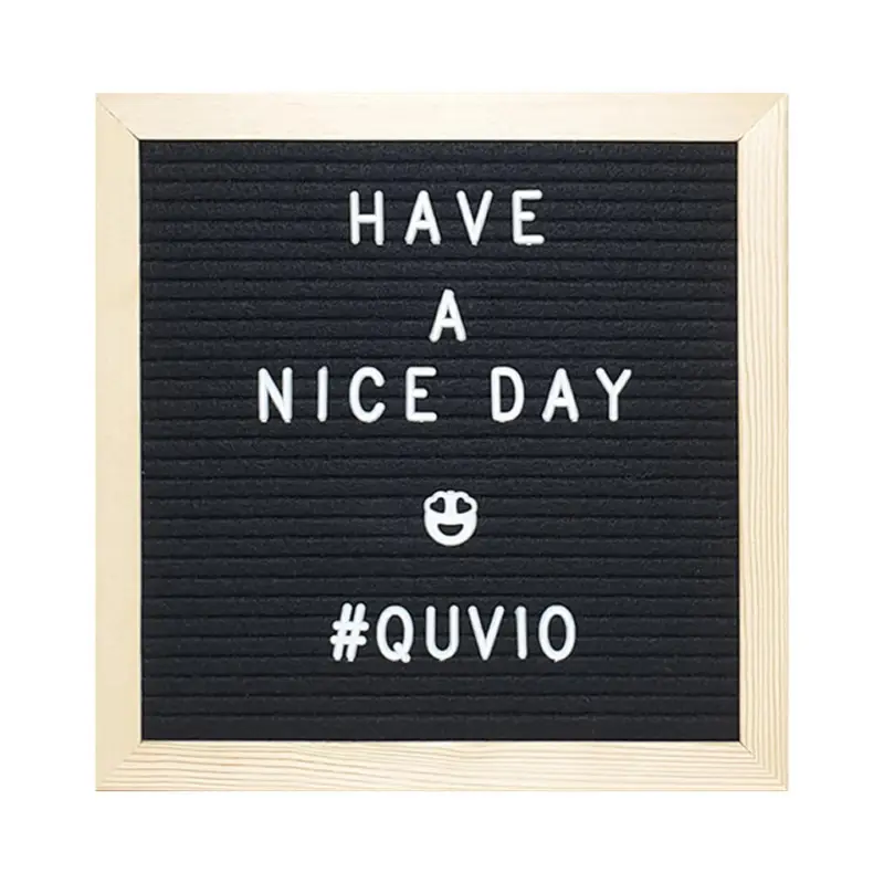 Produit De Marque QUVIO Letterbord zwart met houten lijst