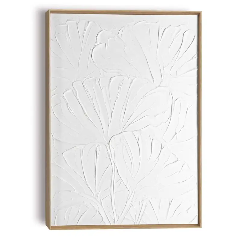 Top Vente Schilderij 3D Art Flowers - 70 x 50 - Wit