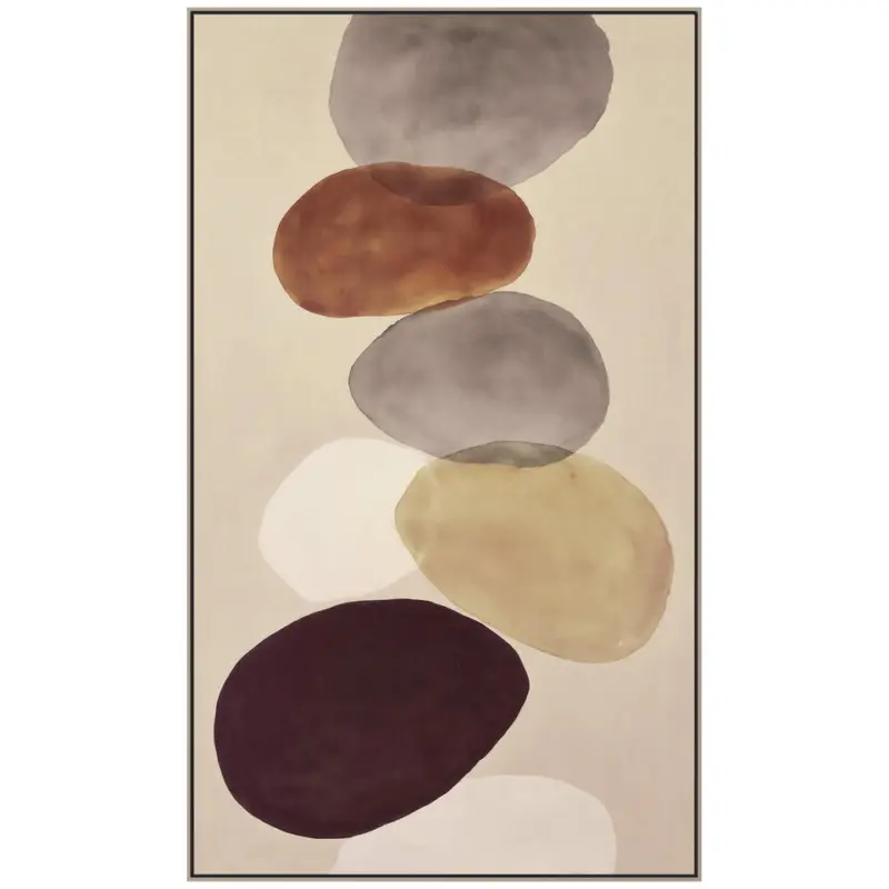 Schilderij gekleurde stenen FCL - 118x70 cm Authentique