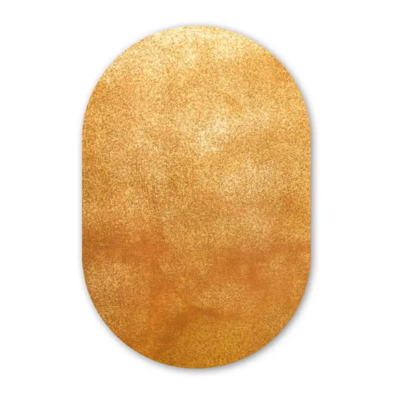 Wandcirkel 60x90 cm IJzer - Roest - Goud - Metaal - Luxe Livraison Gratuite