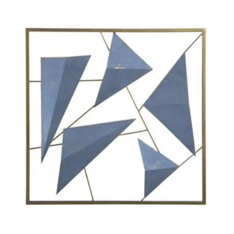 ZINC - Wanddecoratie - Blauw - Metaal Nouvel Arrivage