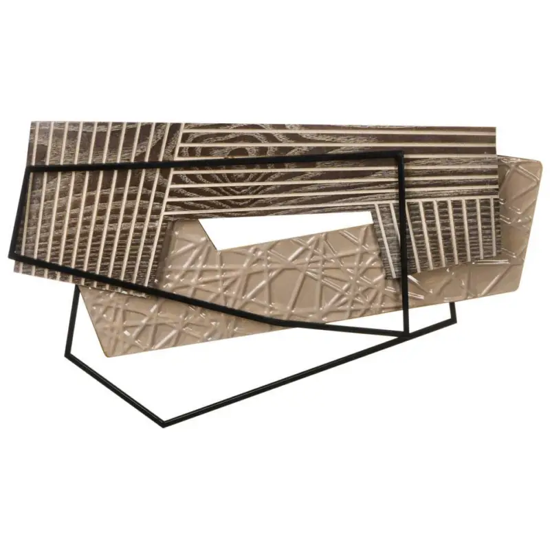 ENNIS - Wanddecoratie - Bruin - IJzer Livraison Express