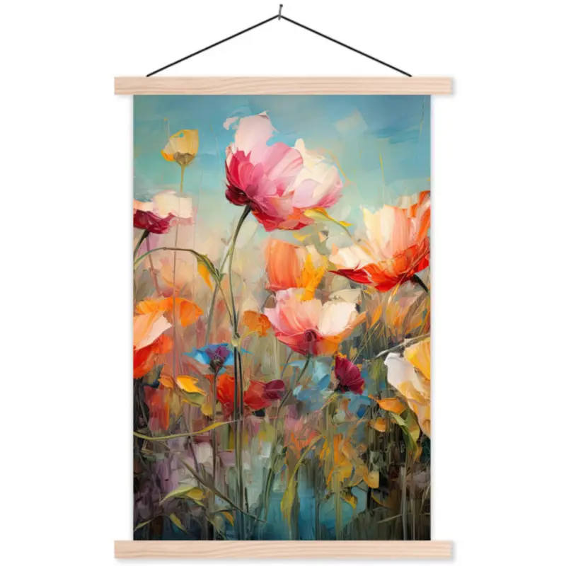 Schoolplaat 40x60 cm Abstract Bloemen - Watercolor - Kunst - Botanisch - Natuur Prix Bas