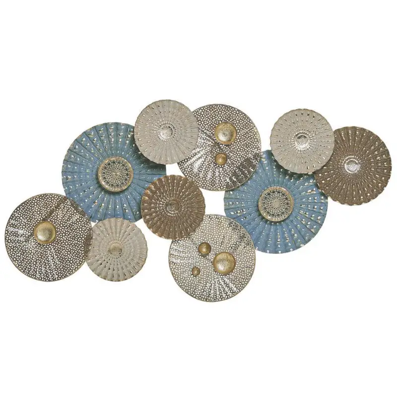 HASSIUM - Wanddecoratie - Blauw - Metaal Expédié Aujourd’hui