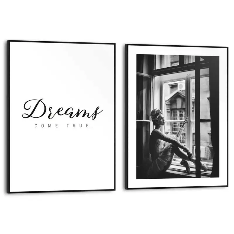 Set poster met lijst - Ballerina Marque