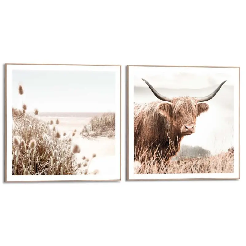 Set poster met lijst - Buitenleven Prix Bas