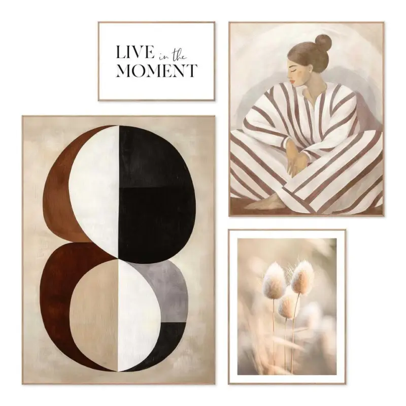 Set poster met lijst - In het moment Expédié Aujourd’hui