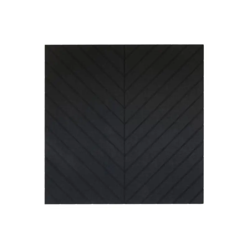 Seulement Aujourd’hui Akoestisch wandpaneel PET-vilt - 100x100cm - Visgraat motief Zwart