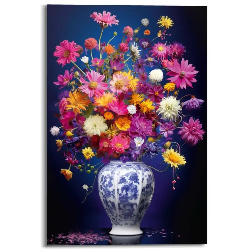 Achetez Aujourd’hui Schilderij Delft Flowers - 90 x 60 - Bont