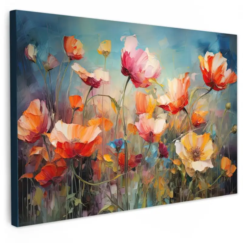 Canvas Schilderij 90x60 cm Bloemen - Watercolor - Kunst - Botanisch - Natuur Produit De Marque