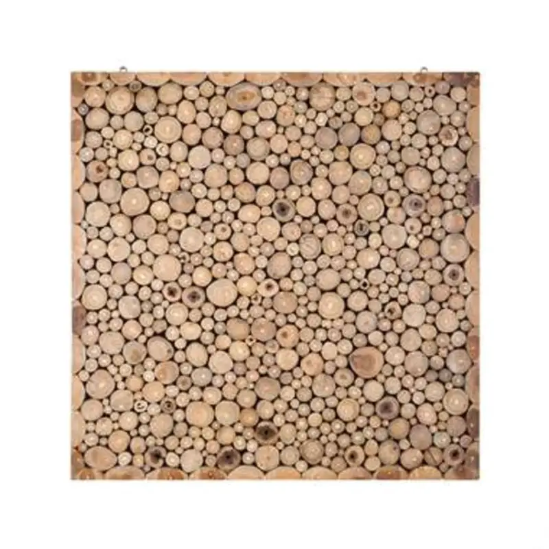 Remise TWIG - Wanddecoratie - Lichte houtkleur - Teakhout