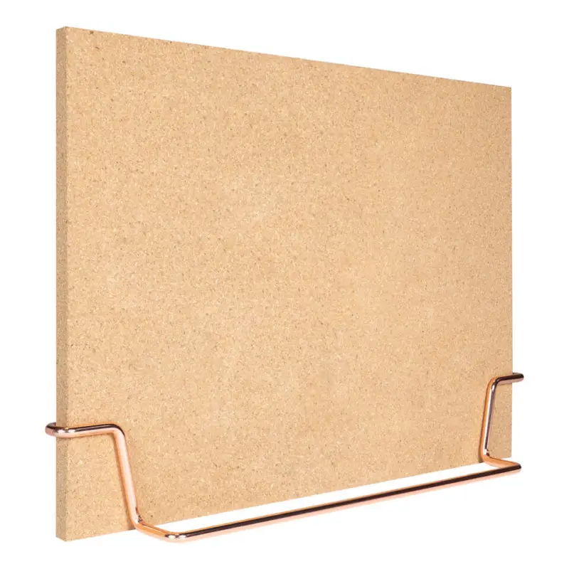 QUVIO Staande memo/kurkbord met prikkers en houder in rosé goud Bon Marché