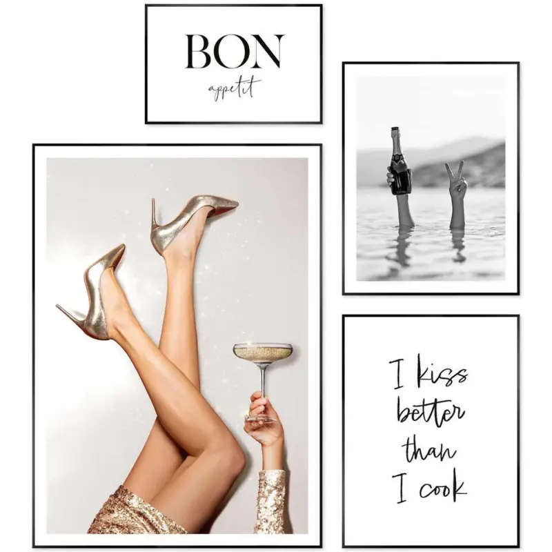 Top Vente Set poster met lijst - Vier het moment