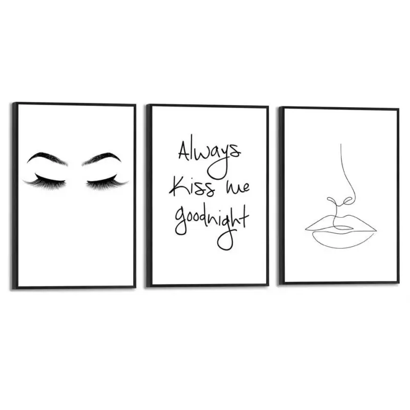 Set poster met lijst - Kus 2 Expédié Aujourd’hui