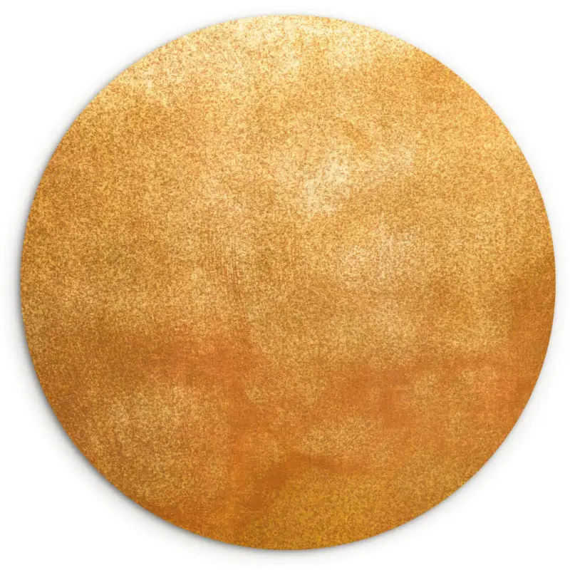 Wandcirkel 30x30 cm IJzer - Roest - Goud - Metaal - Luxe Marque