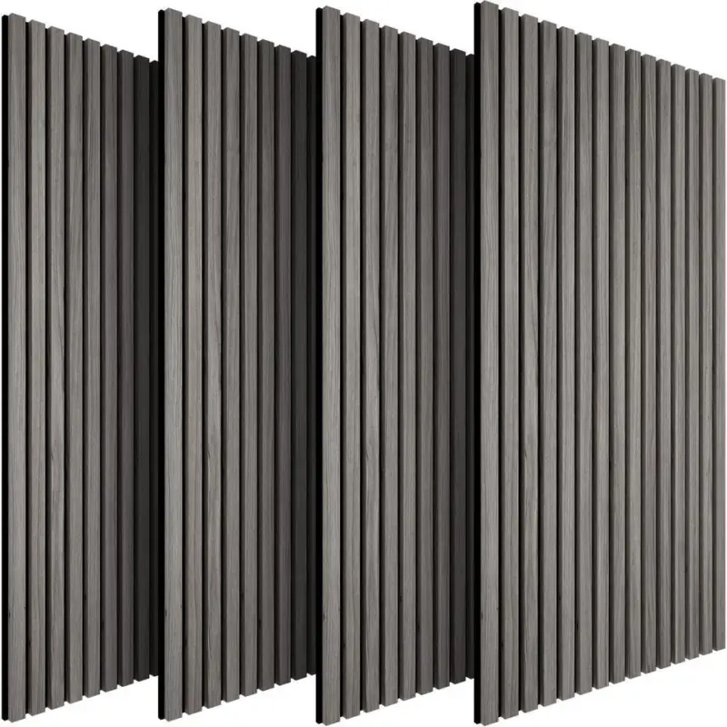 tectake Akoestische panelen Sonic Wall houtlook, Lichtgrijze Eik Meilleur Prix